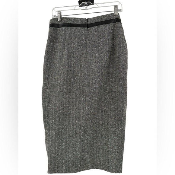 Sag Harbor Vintage 8P Pinup Wool Pencil Skirt Belt Adjustable Zipper Side Slit - Picture 7 of 10